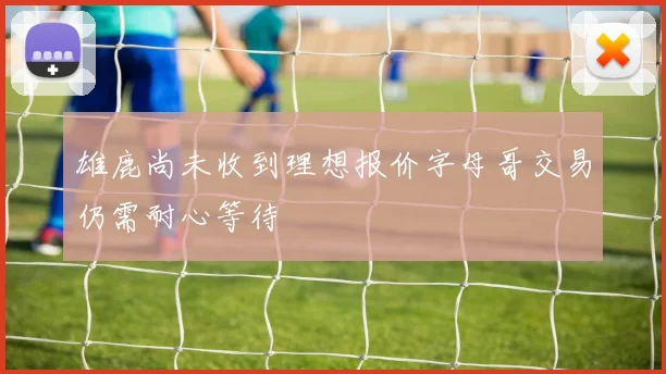 雄鹿尚未收到理想报价字母哥交易仍需耐心等待